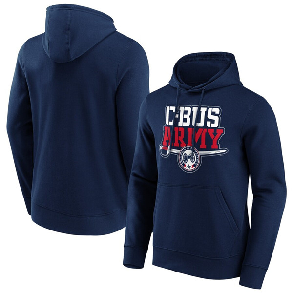 Men's Columbus Blue Jackets Navy Hometown Graphic Hoodie - Click Image to Close